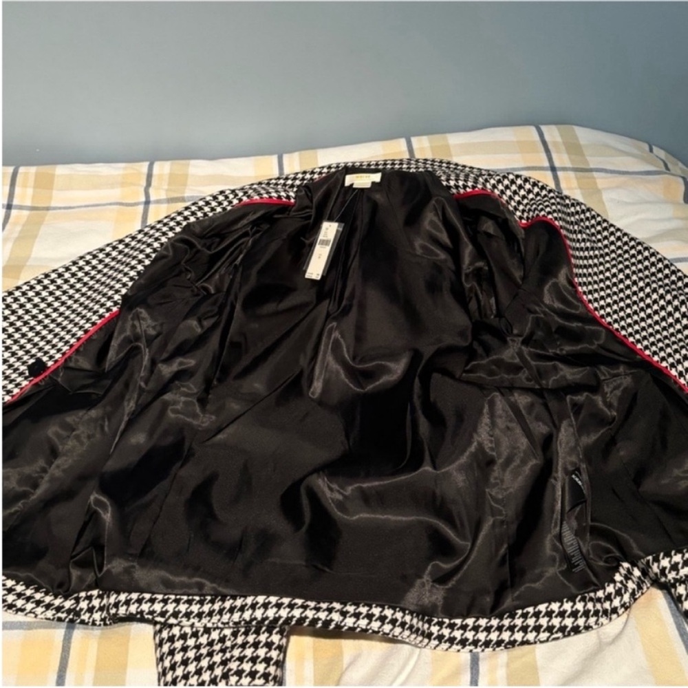 Anthropology Maeve Houndstooth Peplum Jacket size Medium - Picture 11 of 11